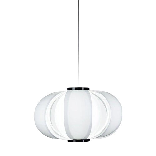 Mid-Century Modern White Methacrylate Coderch Mini Disa Hanging Lamp from Tunds For Sale