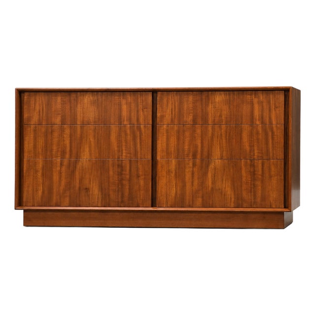 Danish Mid Century Modern Teak 64” Dresser For Sale