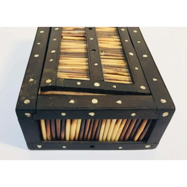 Antique Anglo Indian Box Handcrafted with Porcupine Quills For Sale - Image 12 of 13