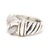 David Yurman .30ctw Diamond Belmont CurbChain Ring, Sterling Silver, Ring Size 6 For Sale - Image 4 of 6