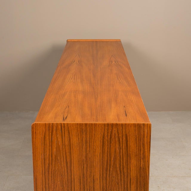 Nils Jonsson Vintage Scandinavian Teak Sideboard by Nils Jonsson for P.S. Heggen, 1960s For Sale - Image 4 of 13