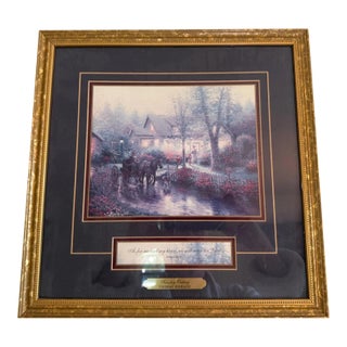Thomas Kincaid "Sunday Outing" Licensed Reproduction of Western Print, with Signed Certificate of Authenticity 1999 For Sale