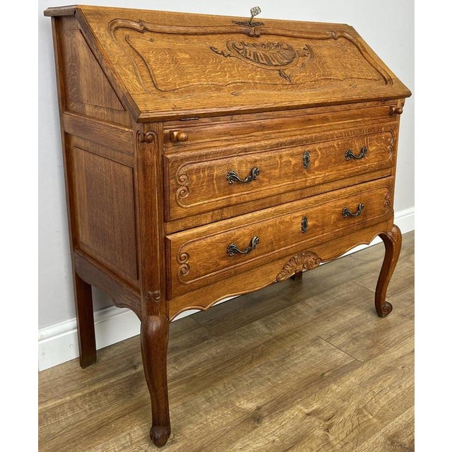 Bring timeless French elegance to your home with this Vintage French Louis Bureau Writing Desk , beautifully crafted from...