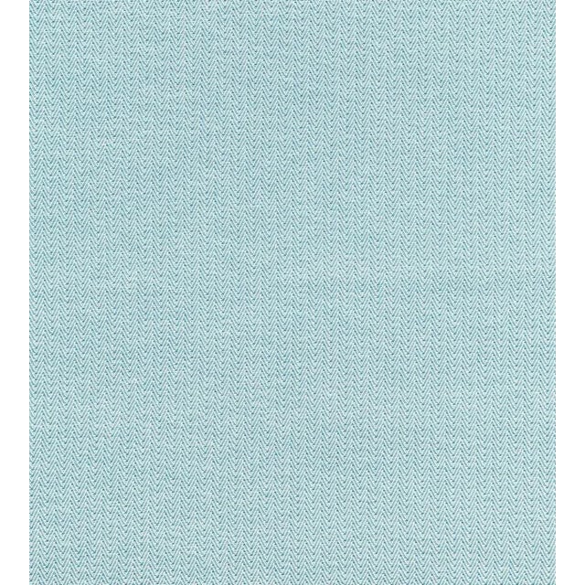 Sample - The House of Scalamandré Capri Herringbone Fabric, Turquoise For Sale