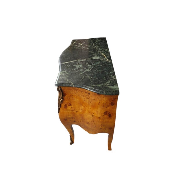 English 20th Century Louis XV Style Bombe Commode For Sale - Image 3 of 11