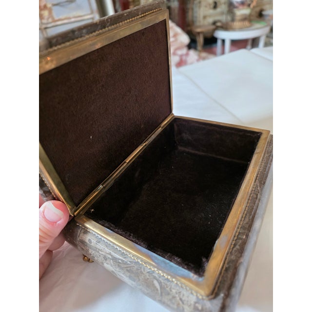 Stone Box With Paw Feet For Sale - Image 4 of 10