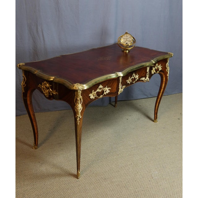 Wood 19th Century Louis XV Style Desk For Sale - Image 7 of 14