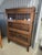 This Arts & Crafts-style bookcase was made by Globe-Wernieke Company of Cincinnati, Ohio (see photo of maker's label...