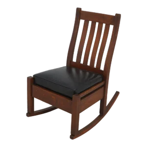 Stickley Brothers Quaint Small Mission Oak Nursing Rocker