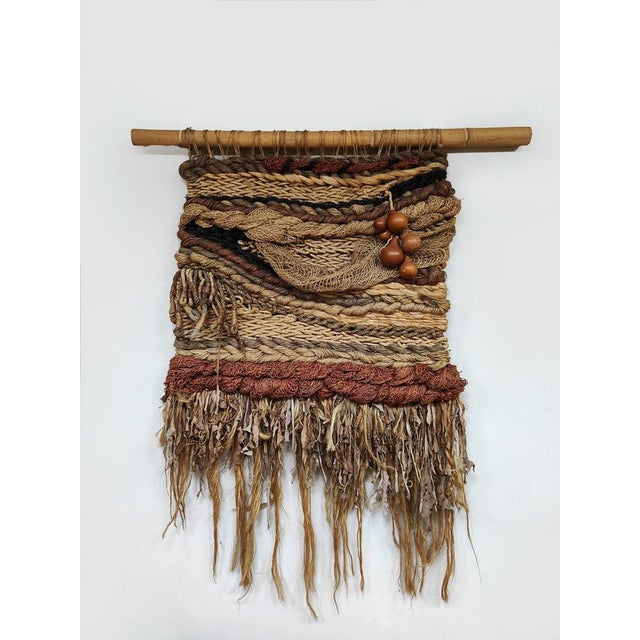 Mid-Century Mother Earth Textile Wall Tapestry For Sale - Image 4 of 6