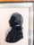 18th Century English Miniature Reverse Painted Portrait Silhouette on Glass of James Boswell For Sale - Image 9 of 13