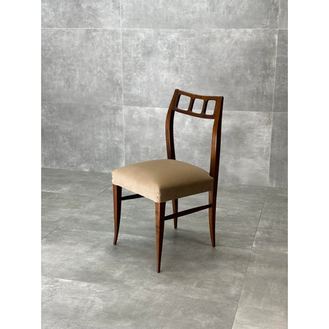 Mid-Century Modern Vintage Wooden Chair, 1950s For Sale - Image 3 of 8