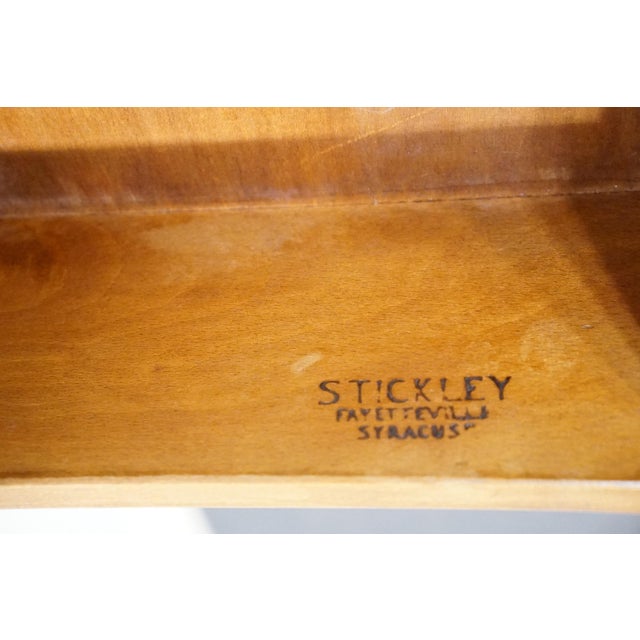 Brown Stickley Furniture Solid Cherry Traditional Duncan Phyfe Style 41" Chest For Sale - Image 8 of 12