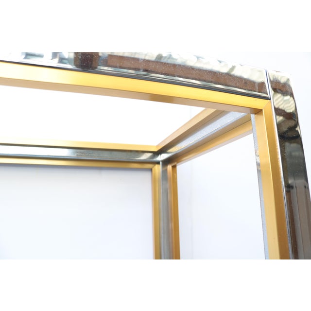 1920s Pair of Italian Modern Brass and Chrome Etageres For Sale - Image 12 of 18