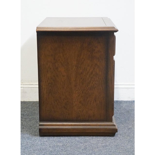 Century Furniture Solid Oak Spanish Mediterranean 26" Cabinet Nightstand For Sale - Image 13 of 13