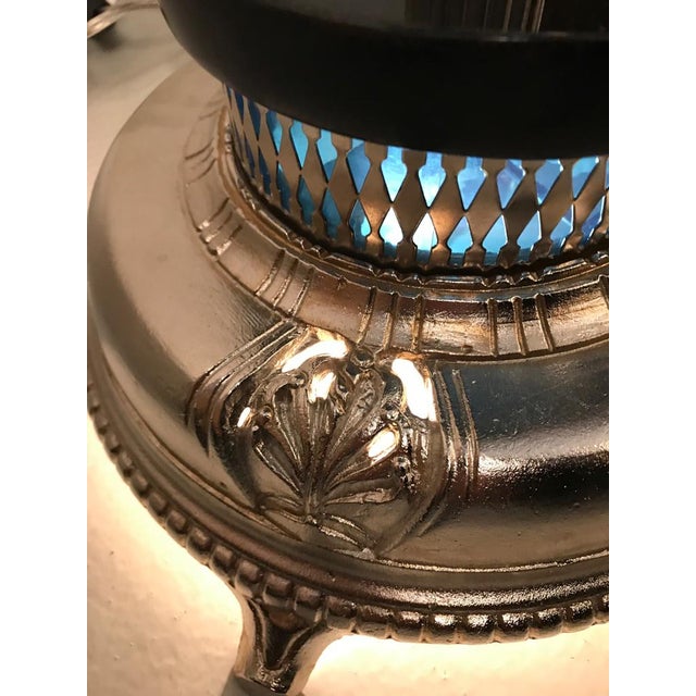 Art Deco Standing Ashtray With Illuminating Light Chairish