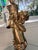 Glass Vintage Hollywood Regency Cherub Lamp With Crystal Prisms, 41” For Sale - Image 7 of 10