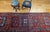 Antique Northwest Persian Runner Rug, Hand-Knotted Wool, Geometric Medallions Pattern, 3x10, Blue & Red For Sale - Image 4 of 15