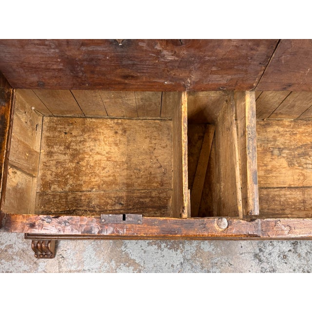 Brown Gothic Revival Hall Bench/Settee, 19th Century For Sale - Image 8 of 12