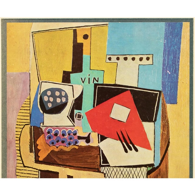 Pablo Picasso 1940s After Pablo Picasso "Guitar and Grapes", Full-Color Swiss Print For Sale - Image 4 of 10