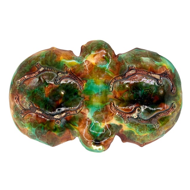 A George Jones Majolica Rustic Server, Squirrel With Nut, English, Ca. 1873 For Sale - Image 14 of 15