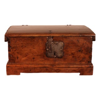17th Century Walnut Box, Spain For Sale