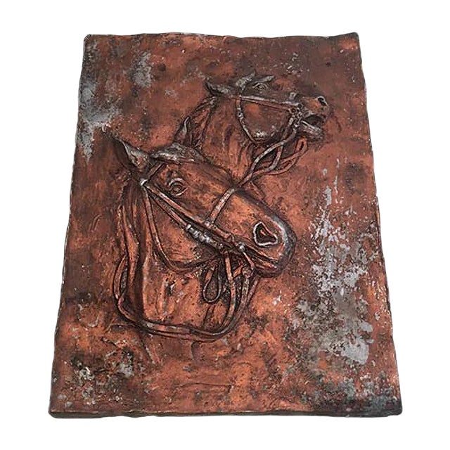 Modernist Cast Iron Horses, 1940s For Sale