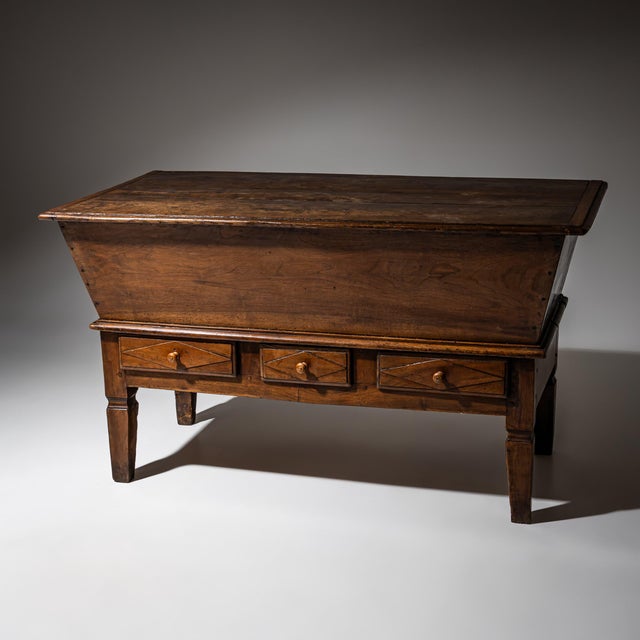 Antique French Bakers Dough Chest, 1800s For Sale - Image 9 of 9