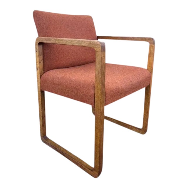 Mid 20th Century Mid Century Wood Frame Occasional Armchair For Sale