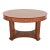 Baker Furniture French Empire Carved Cherry and Burl Wood Library Table or Center Table, Newly Refinished For Sale