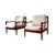 This exquisite furniture set, comprising a pair of easy chairs and a sofa, was designed by the legendary Danish designer...