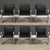 Knoll Mies Van Der Rohe Knoll Black Leather Chrome Brno Dining Chairs - Set of 6 For Sale - Image 4 of 10