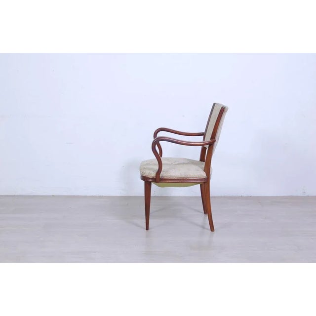 1950s Mid Century Armchair in the style of Paolo Buffa, 1950s For Sale - Image 5 of 12