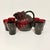 Early 20th Century Early 20th C Antique Art Deco Boho Chic Ruby Red Glassware Set - 7 Pieces. For Sale - Image 5 of 18