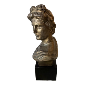 Neoclassic Style Bronze Female Bust Sculpture