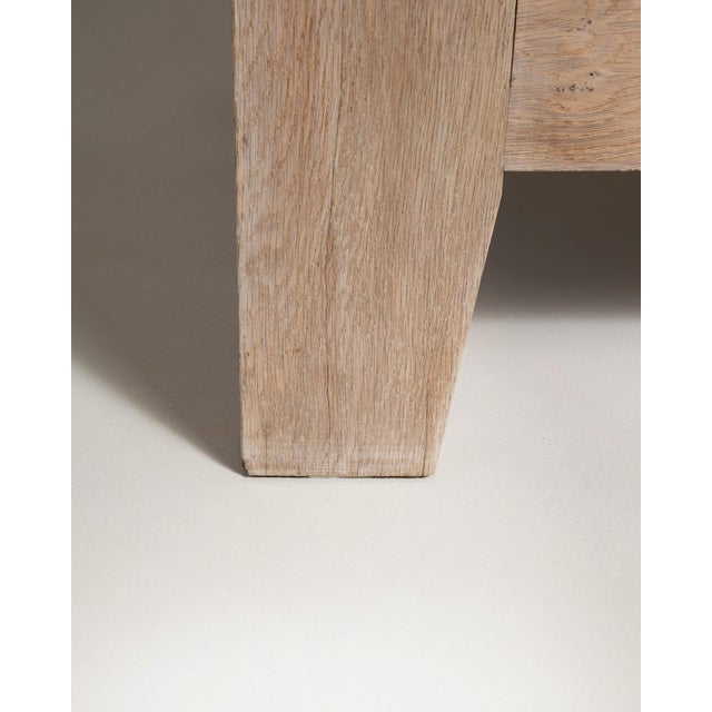 Wood 1970s French Oak Brutalist Buffet For Sale - Image 7 of 17