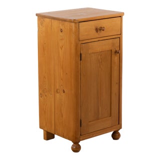 Nightstand in Softwood & Spruce For Sale