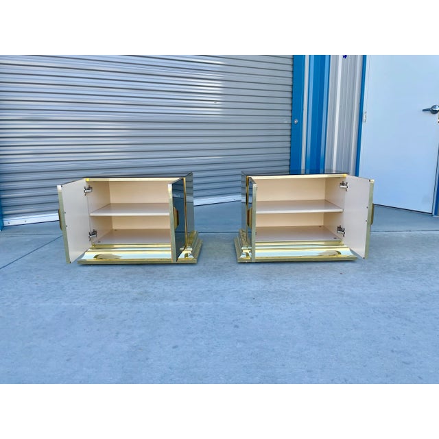 1980s 1980s Hollywood Regency Nightstands by o.b. Solie For Sale - Image 5 of 13