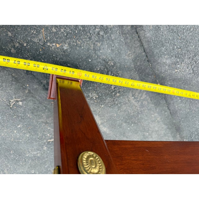 Henkel-Harris King Size Wild Black Cherry Pencil Four-Poster Bed Frame For Sale - Image 10 of 18