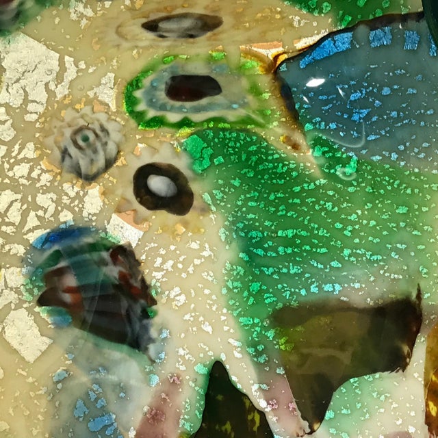 Silver Flecked Murano Glass Dish Bowl Catchall For Sale - Image 4 of 11