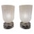French Art Deco Ribbed Crystal Torchiere Table Lamps, Set of 2 For Sale - Image 9 of 9