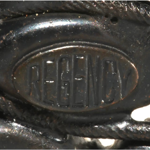 Vintage Regency Butterfly Brooch Black & White Rhinestones For Sale - Image 4 of 4