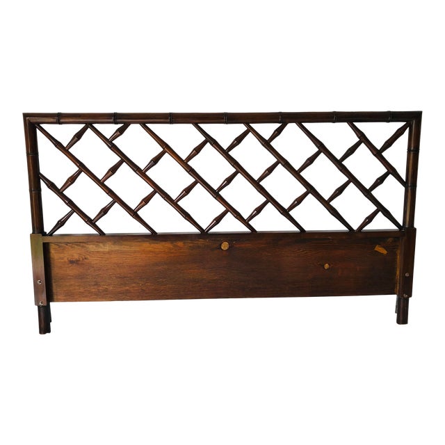 Hollywood Regency Style FauxBamboo King Size Headboard Chairish