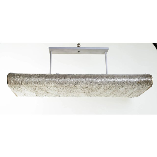 Large Italian Textured Glass Chandelier For Sale In New York - Image 6 of 11