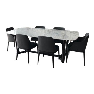 Poliform Marble Dining Set For Sale