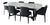 Poliform Marble Dining Set For Sale