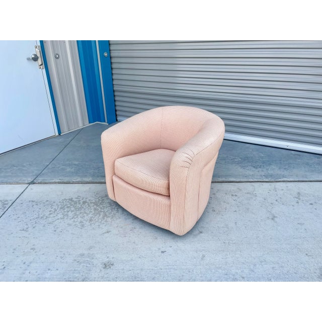 Modern 1960s Mid Century Swivel Lounge Chairs - Set of 2 For Sale - Image 3 of 13