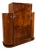 Belgian Art Deco Wardrobe in Mahogany and Amboyna Burl, 1920s1930s For Sale