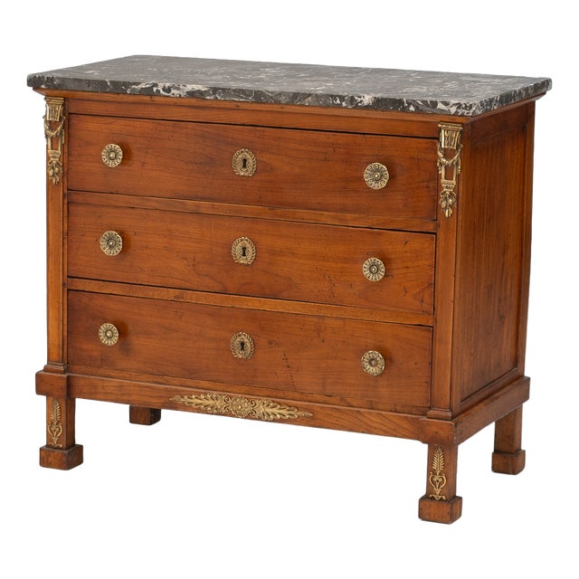 Antique Empire Commode in Mahogany, 1870 For Sale
