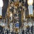 1950s Chandelier in Golden Iron and Light Blue Crystals, 1950s For Sale - Image 5 of 14
